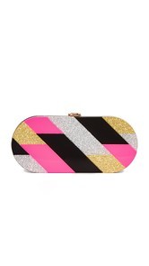 Milly Pink Geo Oval Clutch