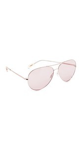 Oliver Peoples Eyewear Sayer Aviator Sunglasses