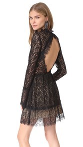 Saylor Amity Pleated Lace Dress