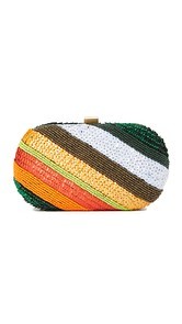 Santi Rainbow Stripe Clutch