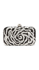 Santi Camelia Beaded Box Clutch