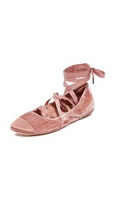 Sigerson Morrison Charlotte II Velvet Ballet Flats