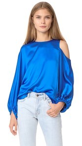 Tibi Celestia One Shoulder Top