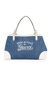 What Goes Around Comes Around Gucci Denim Hawaii Tote (Previously Owned)