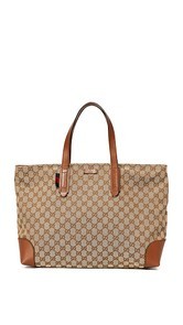 What Goes Around Comes Around Gucci Canvas Tote (Previously Owned)