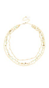 Ela Rae Three Layer Collar Peruvian Opal Necklace