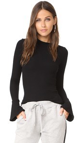 GETTING BACK TO SQUARE ONE Flare Cuff Top