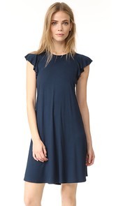 Three Dots Easy Flounce Dress
