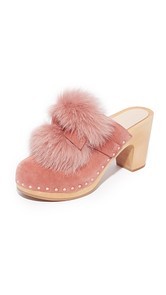 Loeffler Randall Phillips Platform Fur Clog Mules