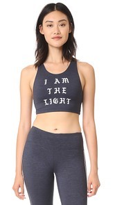Spiritual Gangster I Am The Light Crop Tank
