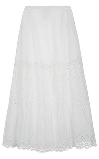 юбка макси с перфорацией La Reine Blanche