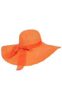 Оранжевая соломенная шляпа Sophie Ramage