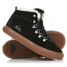 Кеды кроссовки зимние детские Quiksilver Jax Black/Brown