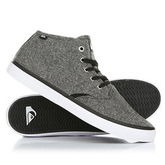Кеды кроссовки высокие Quiksilver Shorebreak Mid Grey/Black/White