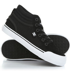 Кеды кроссовки высокие детские DC Evan Hi Shoe Black/White