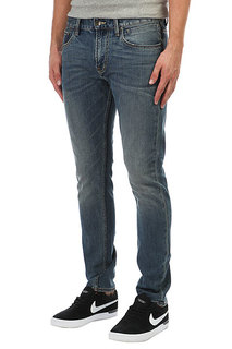 Джинсы узкие Quiksilver Distorsionmedbl Medium Blue