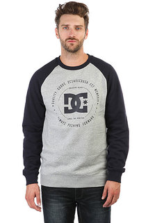Толстовка свитшот DC Rebuilt Crew Grey Heather