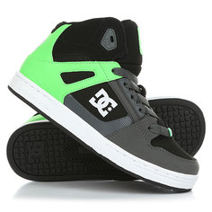Кеды кроссовки высокие детские DC Rebound Se Green/Black/White