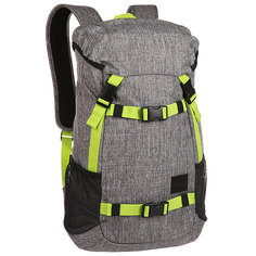 Рюкзак туристический Nixon Landlock Backpack Heather Gray/Lime