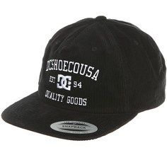 Бейсболка с прямым козырьком DC Whaler Black