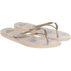 Вьетнамки женские Roxy Bermuda Gold/Estate Blue