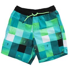 Шорты пляжные детские Quiksilver Checkmarkvly15 Viridian Green