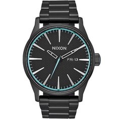 Кварцевые часы Nixon Sentry Black/Blue