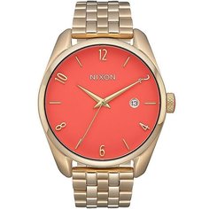 Кварцевые часы женские Nixon Bullet Gold/Coral