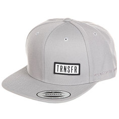 Бейсболка с прямым козырьком Transfer Classic Snapback 6 Panel Silver