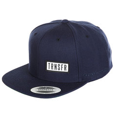 Бейсболка с прямым козырьком Transfer Classic Snapback 6 Panel Navy