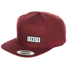 Бейсболка с прямым козырьком Transfer Classic Snapback 6 Panel Maroon