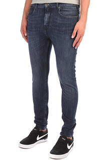 Джинсы узкие Quiksilver Lowbridgeminblu Pant Mineral Blue