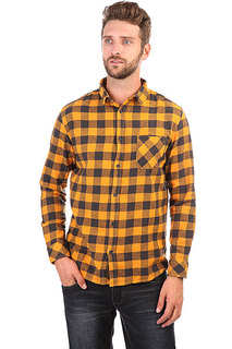 Рубашка в клетку Quiksilver Motherflyfla Golden Oak