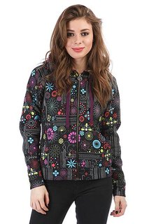 Толстовка кенгуру женская Dakine Girls Allover Hoodie Black