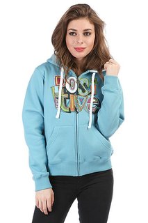 Толстовка кенгуру женская dakine Girls Positive Hoodie Icebeg Blue