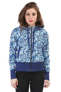 Толстовка кенгуру женская Dakine Girls Print Hoodie Blue