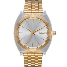 Кварцевые часы женские Nixon Time Teller Acetate Gold/Clear