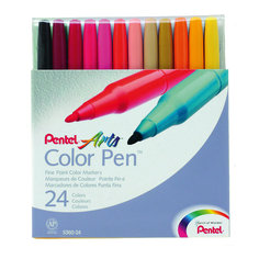 Фломастеры 24 цвета Color Pen Pentel