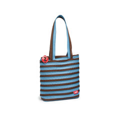 Сумка Premium Tote/Beach Bag, цвет голубой/коричневый Zipit
