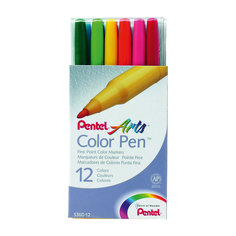 Фломастеры 12 цветов Color Pen Pentel