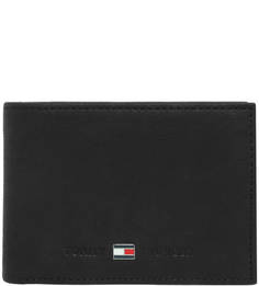 Замшевое портмоне черного цвета Tommy Hilfiger