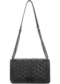 Маленькая стеганая кожаная сумка через плечо Rebecca Minkoff