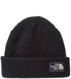 Темно-синяя шапка из акрила The North Face