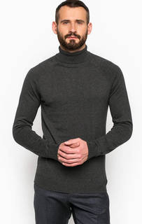 Серая водолазка из хлопка и шелка Selected