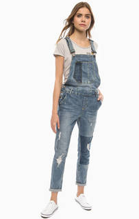 Джинсовый комбинезон с рваными деталями Tom Tailor Denim