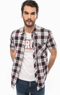 Хлопковая рубашка с короткими рукавами Mustang