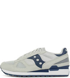 Текстильные кроссовки с замшевыми вставками Saucony