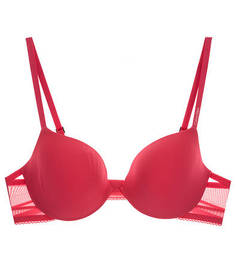 Бюстгальтер на косточках цвета фуксии Calvin Klein