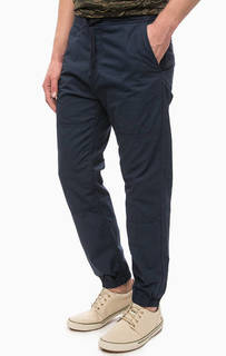 Синие хлопковые брюки на молнии Carhartt WIP
