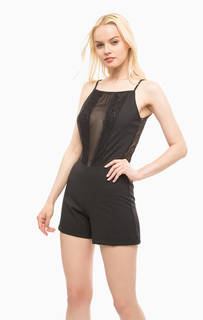 Короткий вечерний комбинезон с кружевными вставками MET